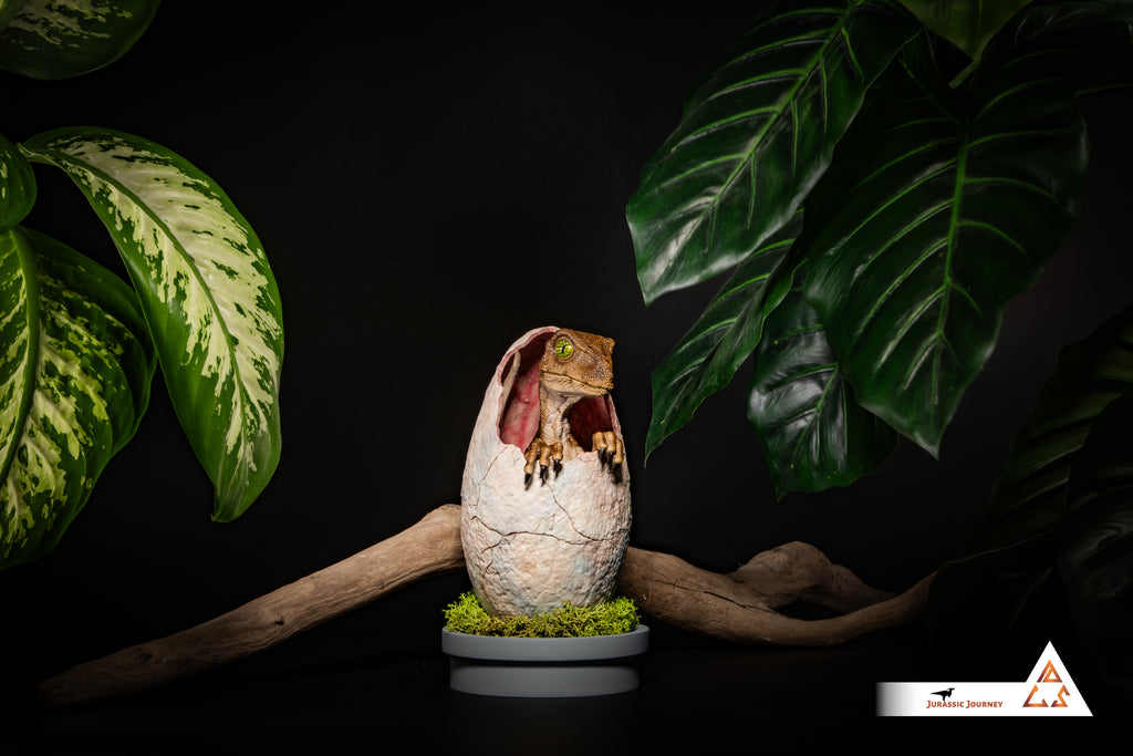 Hatching Velociraptor Baby | Hunter Edition | 1:1 scale collectible figure
