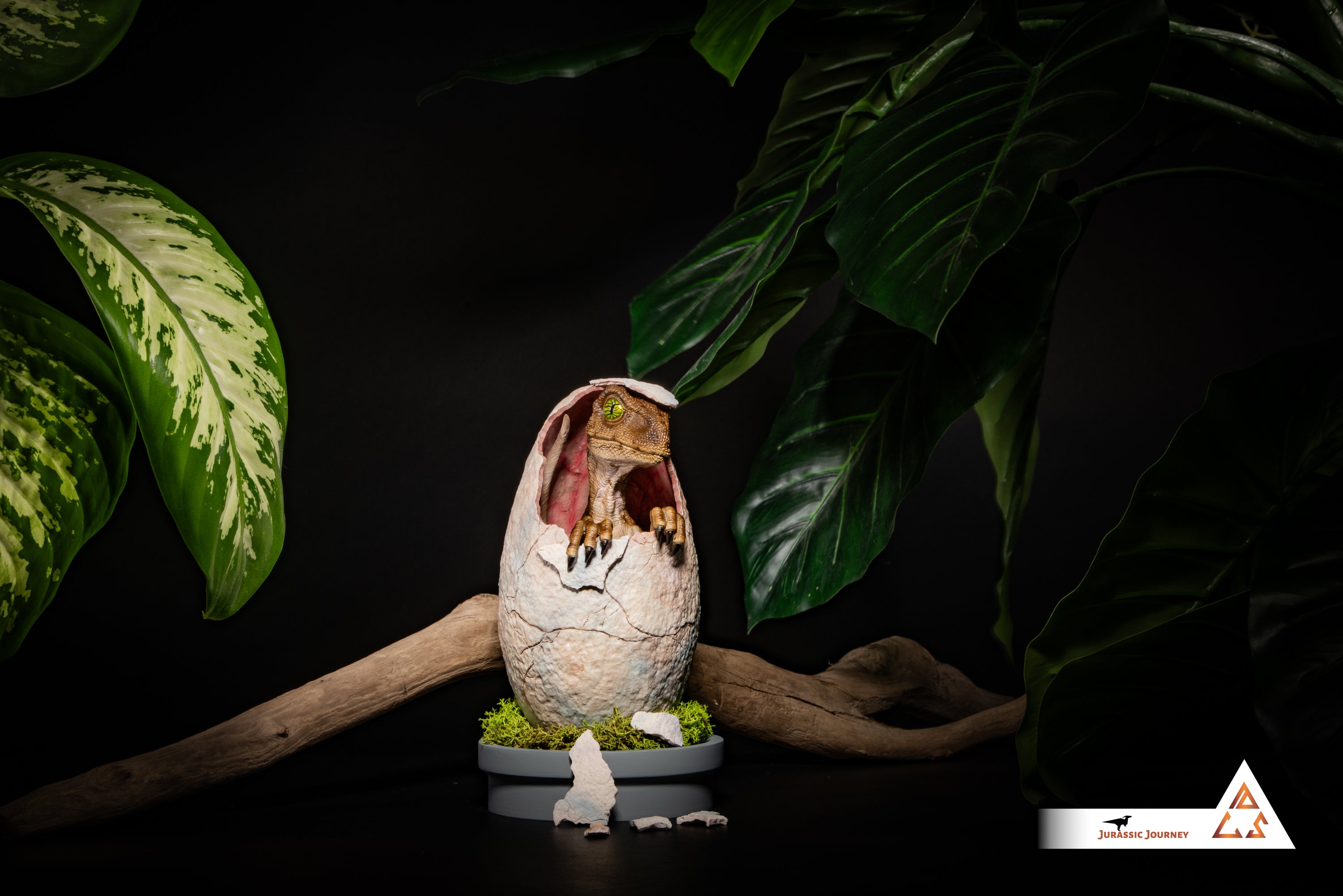 Hatching Velociraptor Baby | Hunter Edition | 1:1 scale collectible figure