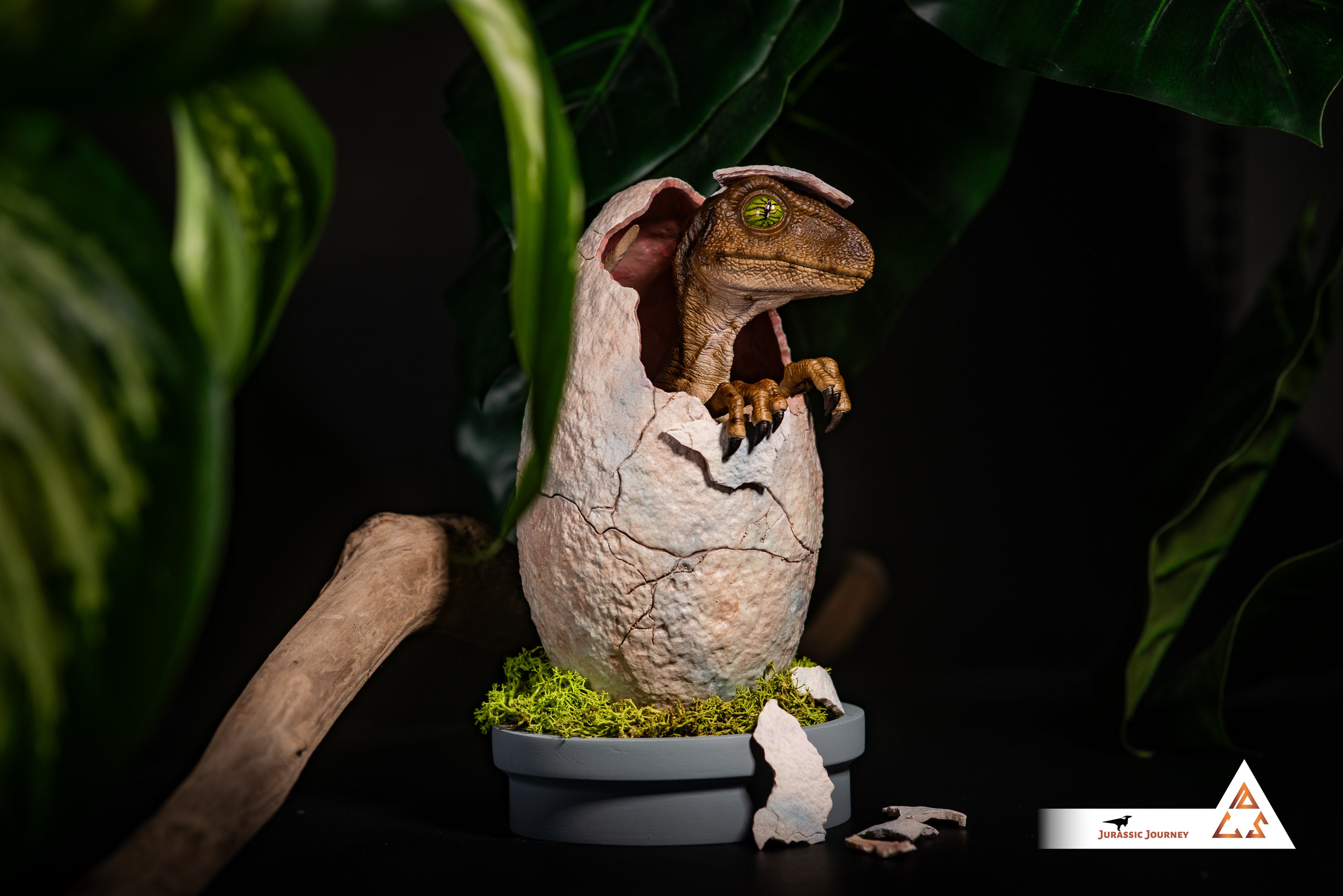 Hatching Velociraptor Baby | Hunter Edition | 1:1 scale collectible figure